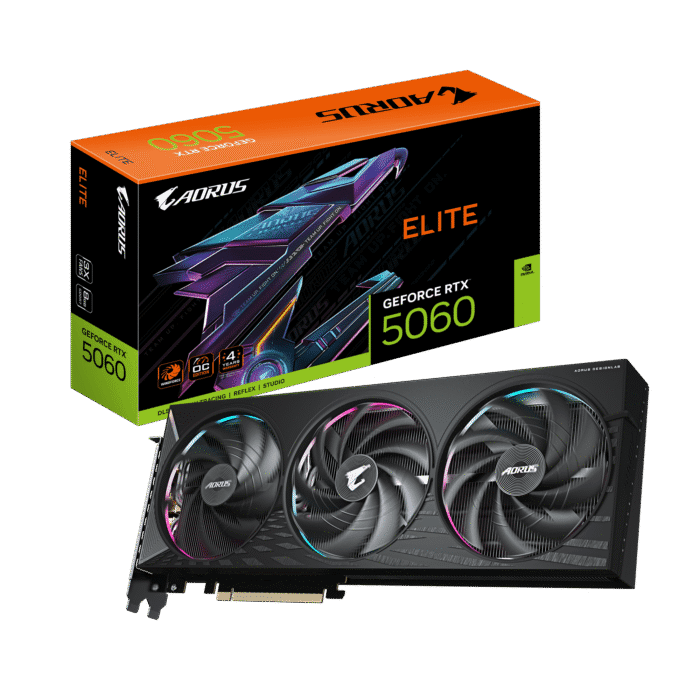 GIGABYTE RTX 5060 AORUS E OC 8GB grafische kaart GDDR7