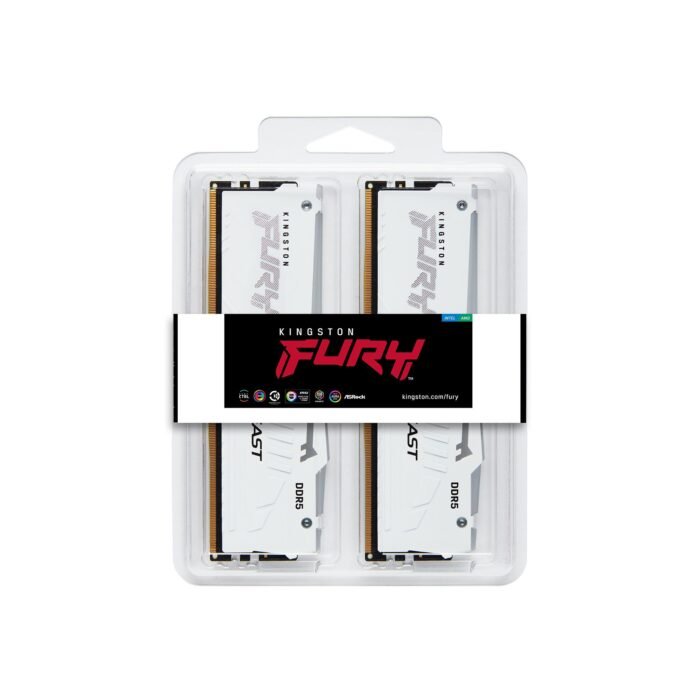 Kingston FURY Beast DDR5 5600MHz RGB 32GB 2x16GB wit desktop geheugen