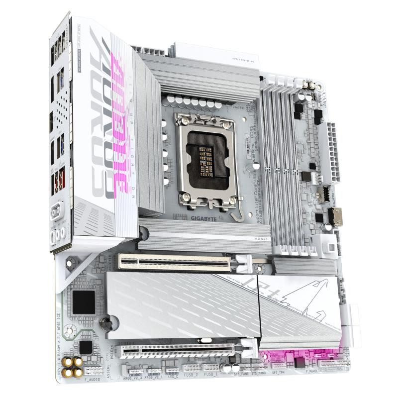 GIGABYTE B860M AORUS ELITE WIFI 6E ICE Wit Moederbord - Afbeelding 3