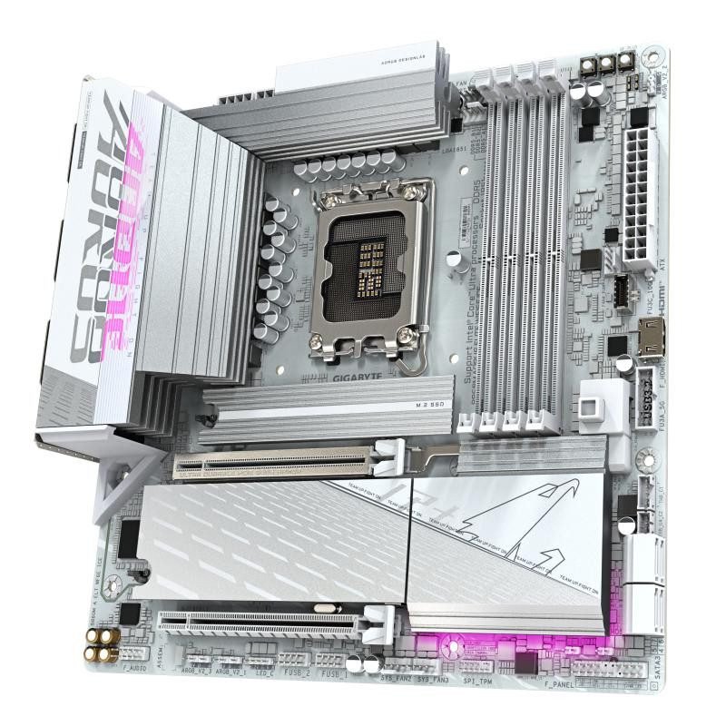 GIGABYTE B860M AORUS ELITE WIFI 6E ICE Wit Moederbord - Afbeelding 4