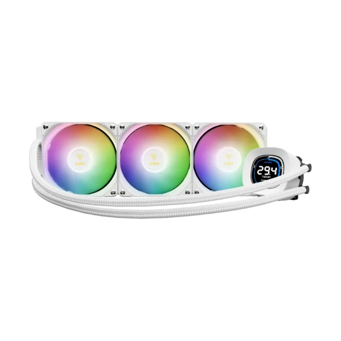 Gamidas AURA GL DIGITAL ARGB 360mm Wit Waterkoeling