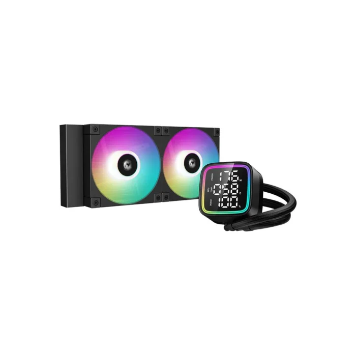 DeepCool LD240 Processor Alles-in-één vloeistofkoeler 12 cm Zwart 1 stuk(s) Waterkoeling